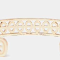 Hermes Chaine D'ancre Divine 18K Rose Gold Small Model Open Cuff Bracelet SH