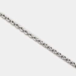 Hermès Constance Diamond 18k White Gold Pendant Necklace