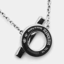 Hermès Finesse Diamond 18k White Gold Necklace