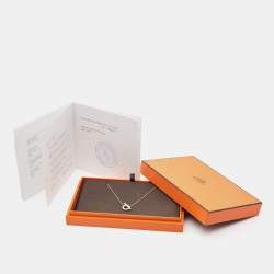 Hermès Finesse Diamond 18k White Gold Necklace