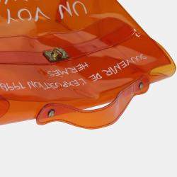 Hermes Orange Vinyl Souvenir De L'Exposition Kelly handbag
