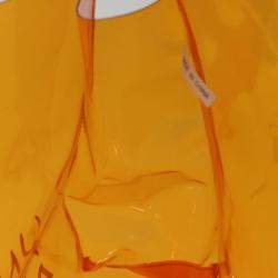 Hermes Orange Vinyl Souvenir De L'Exposition Kelly handbag