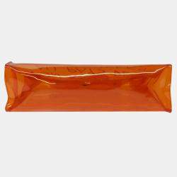 Hermes Orange Vinyl Souvenir De L'Exposition Kelly handbag