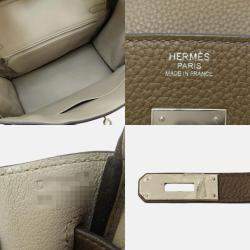 Hermes Taurillon Taupe Birkin 30 Handbag