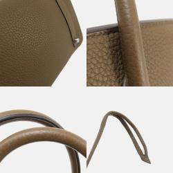 Hermes Taurillon Taupe Birkin 30 Handbag