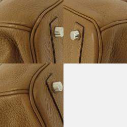 Hermes Gold Taurillon Clemence Leather Birkin 30 Tote Bag