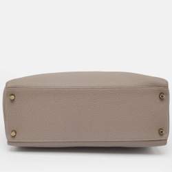 Hermes Gris Asphalt Togo Leather Gold Finish Kelly Retourne 35 Bag