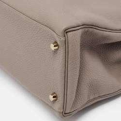 Hermes Gris Asphalt Togo Leather Gold Finish Kelly Retourne 35 Bag