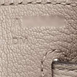 Hermes Gris Asphalt Togo Leather Gold Finish Kelly Retourne 35 Bag
