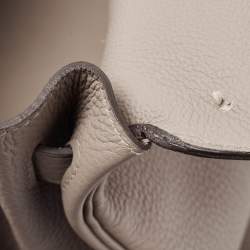 Hermes Gris Asphalt Togo Leather Gold Finish Kelly Retourne 35 Bag