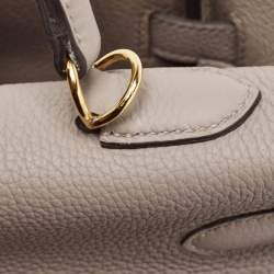 Hermes Gris Asphalt Togo Leather Gold Finish Kelly Retourne 35 Bag