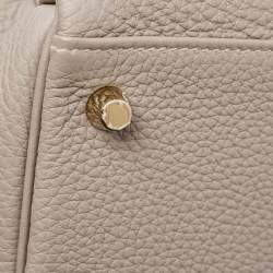 Hermes Gris Asphalt Togo Leather Gold Finish Kelly Retourne 35 Bag