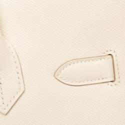 Hermes Craie Epsom Leather Gold Finish Birkin 30 Bag