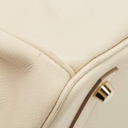 Hermes Craie Epsom Leather Gold Finish Birkin 30 Bag