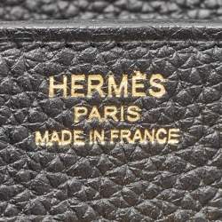 Hermès Noir Togo Leather Gold Finish Birkin 25 Bag