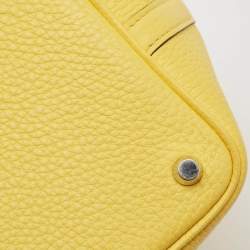 Hermes Jaune de Naples Taurillon Clemence Leather Picotin Lock 18 Bag