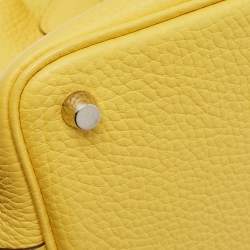 Hermes Jaune de Naples Taurillon Clemence Leather Picotin Lock 18 Bag