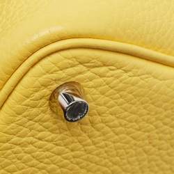 Hermes Jaune de Naples Taurillon Clemence Leather Picotin Lock 18 Bag