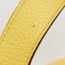 Hermes Jaune de Naples Taurillon Clemence Leather Picotin Lock 18 Bag