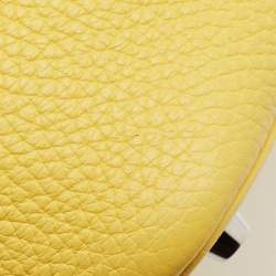 Hermes Jaune de Naples Taurillon Clemence Leather Picotin Lock 18 Bag