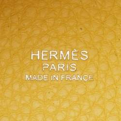 Hermes Jaune de Naples Taurillon Clemence Leather Picotin Lock 18 Bag