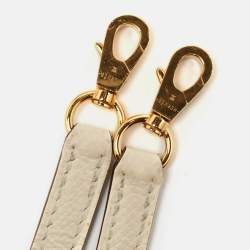 Pre Owned Hermes Nata Epsom Leather Gold Finish Mini Kelly II Sellier 20 Bag