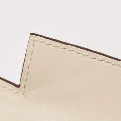 Pre Owned Hermes Nata Epsom Leather Gold Finish Mini Kelly II Sellier 20 Bag