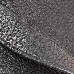 Pre Owned Hermes Noir Taurillon Clemence Leather Picotin Lock 18 Bag