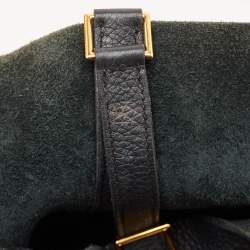 Pre Owned Hermes Noir Taurillon Clemence Leather Picotin Lock 18 Bag