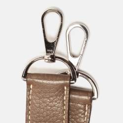 Pre Owned Hermes Etoupe Taurillon Clemence Leather Palladium Finish Jypsiere 28 Bag