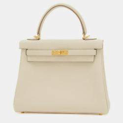 Hermes Cre Togo Kelly 25 Handbag