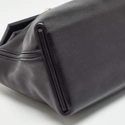 Hermes Noir Swift Leather Gold Finish 24/24 21 Bag 