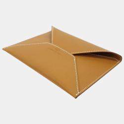 Hermes Natural Barenia Envelope Card Holder