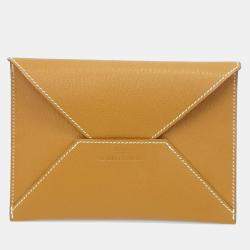 Hermes Natural Barenia Envelope Card Holder