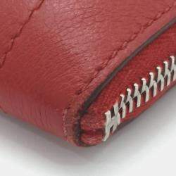 Hermes Red Leather Pouch