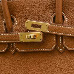 Hermes Gold Togo Birkin 25 Handbag