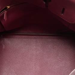 Hermes Tosca Togo Leather Gold Finished Birkin 35 Bag