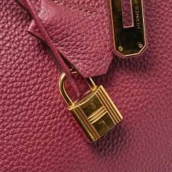 Hermes Tosca Togo Leather Gold Finished Birkin 35 Bag
