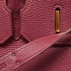 Hermes Tosca Togo Leather Gold Finished Birkin 35 Bag