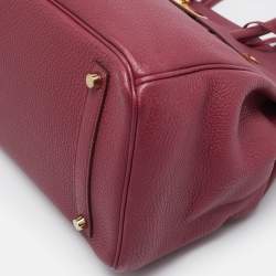 Hermes Tosca Togo Leather Gold Finished Birkin 35 Bag