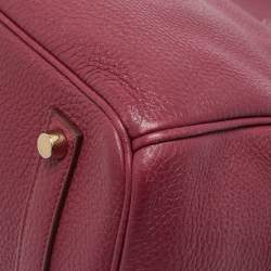 Hermes Tosca Togo Leather Gold Finished Birkin 35 Bag
