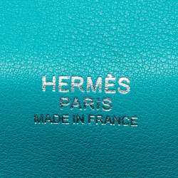 Hermes Vert Verone Swift Leather Palladium Finish Berline 28 Bag