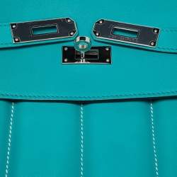 Hermes Vert Verone Swift Leather Palladium Finish Berline 28 Bag
