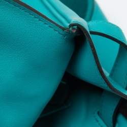 Hermes Vert Verone Swift Leather Palladium Finish Berline 28 Bag