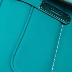 Hermes Vert Verone Swift Leather Palladium Finish Berline 28 Bag