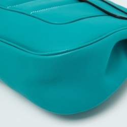 Hermes Vert Verone Swift Leather Palladium Finish Berline 28 Bag