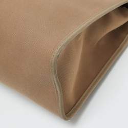 Pre Owned Hermès Ebene/Etain Canvas and Leather Herbag Zip 31 Bag