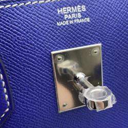 Hermes Blue Electric Epsom Leather Birkin 30 Tote Bag