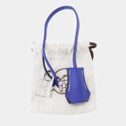 Hermes Blue Electric Epsom Leather Birkin 30 Tote Bag