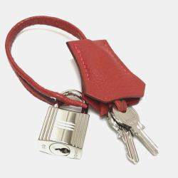 Hermes Vermillion Red Leather Birkin 25 Bag